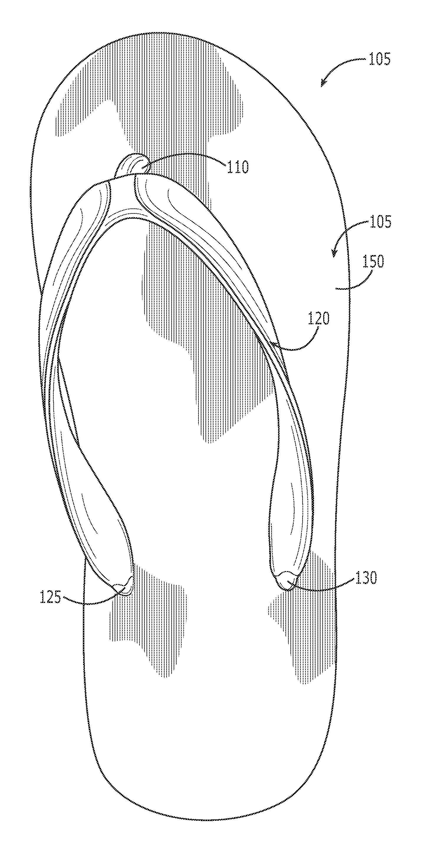 Open-toe footwear base member system