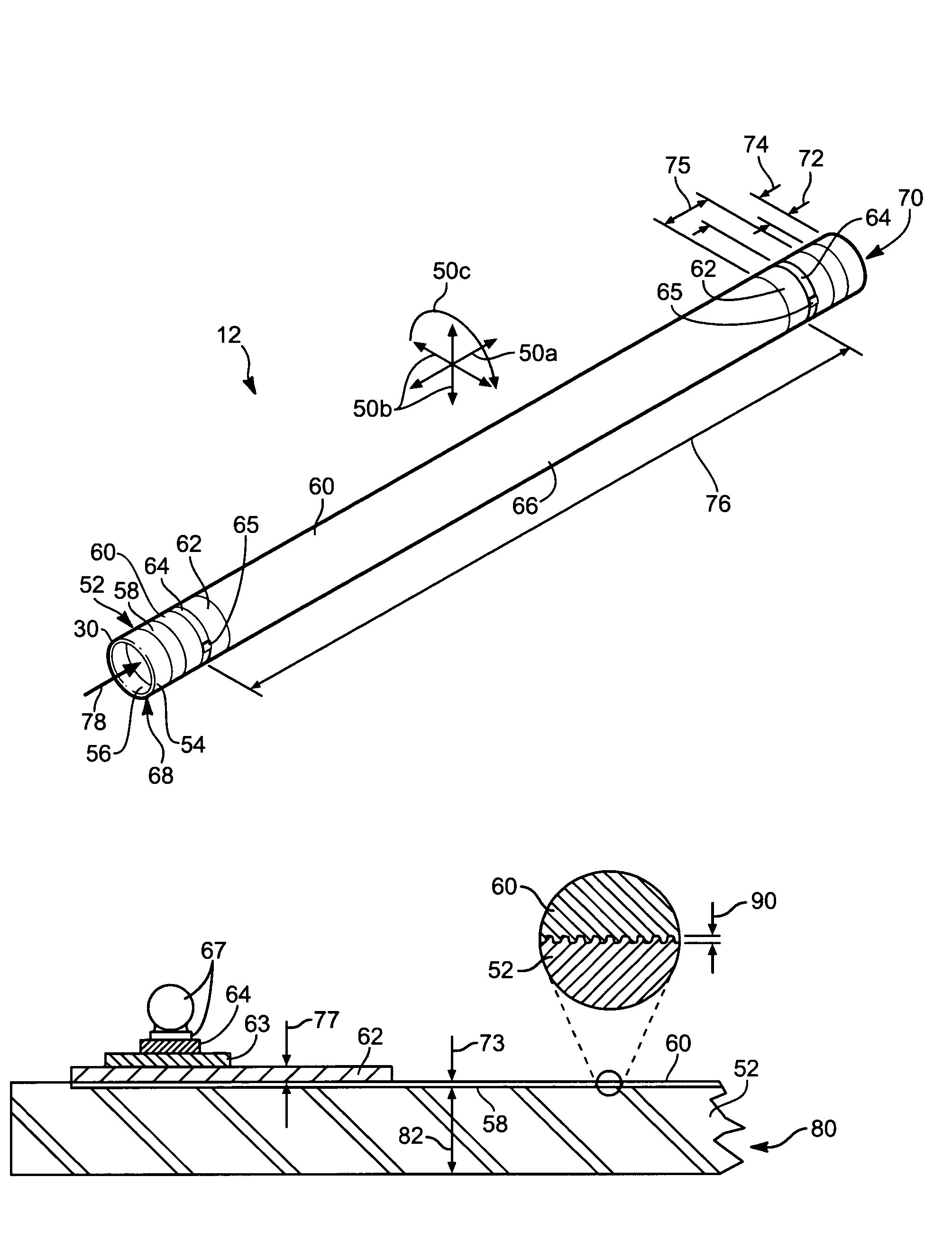 Fail-safe, resistive-film, immersion heater