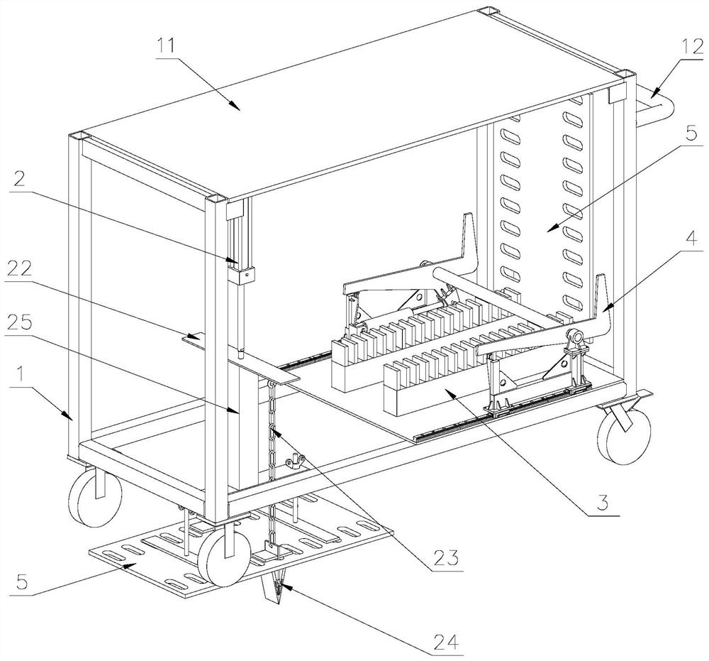 A cable trench cover opening device