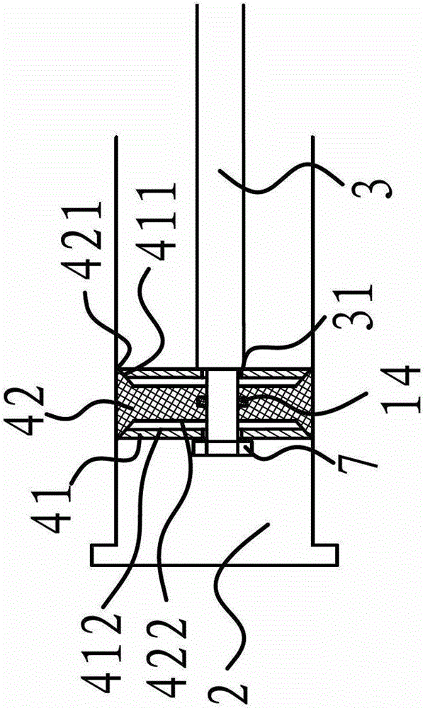 Double-acting hydraulic ejecting type vacuumizing and compressing device of double cylinders