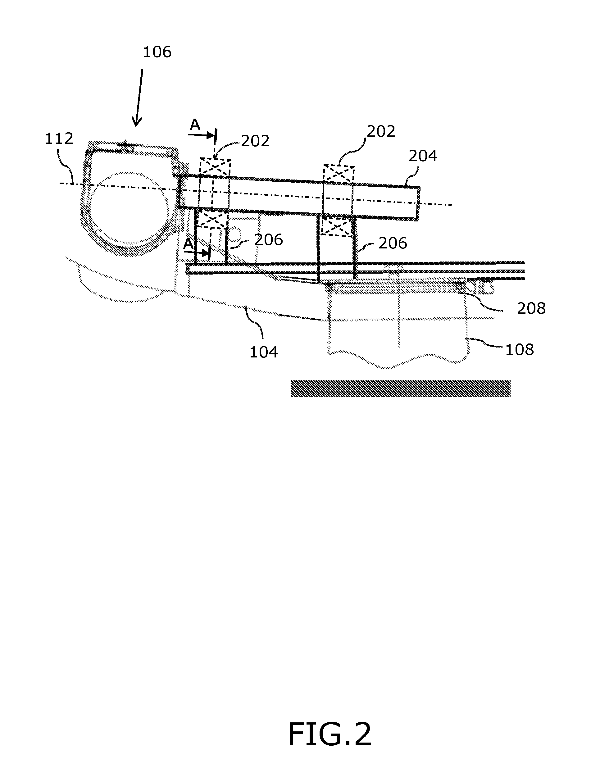 Wind turbine with bearing support