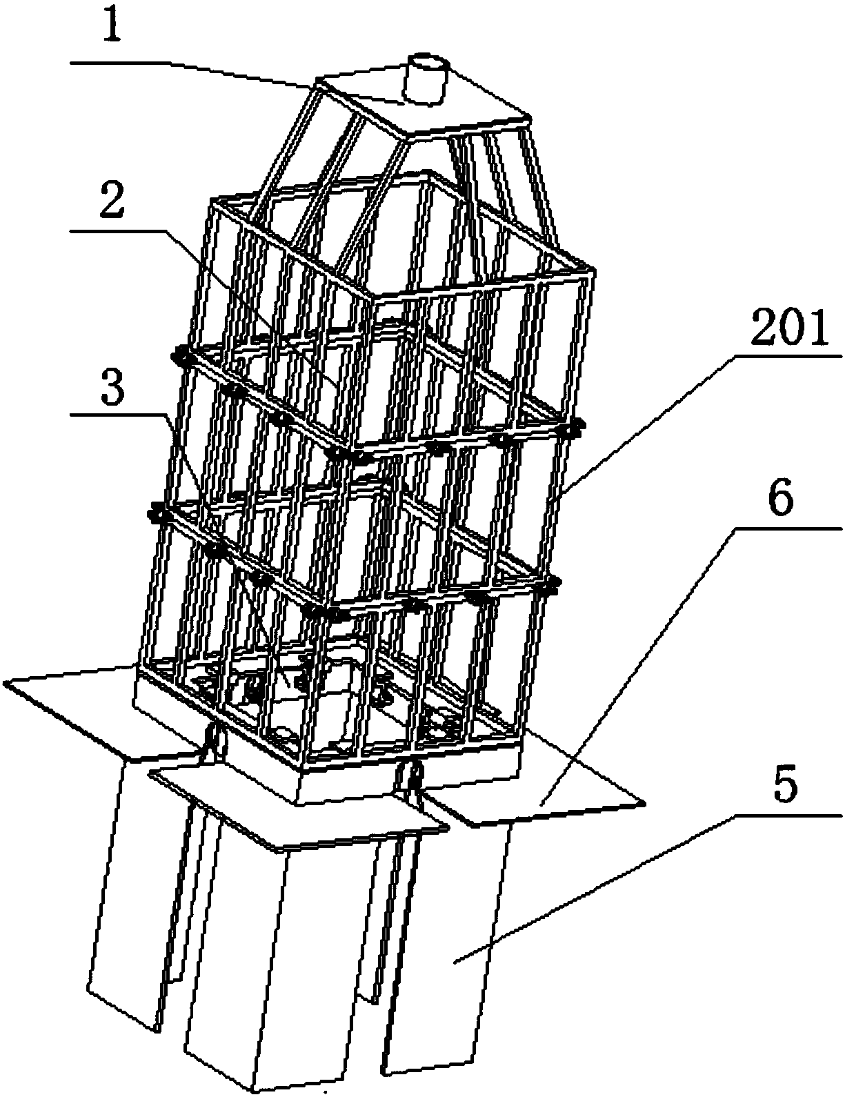 Emergency oil control device used for leakage of offshore oil and gas marine risers