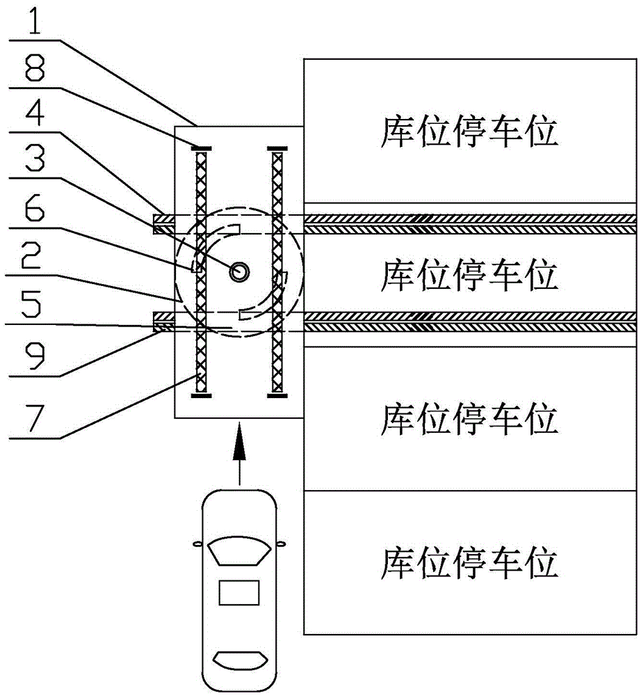 Parking device suitable for parking garage or space