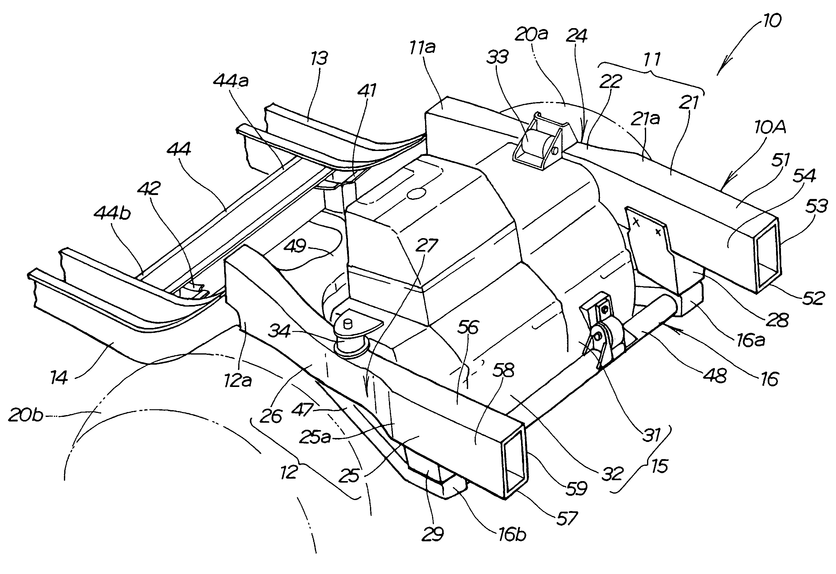 Vehicle front body structure