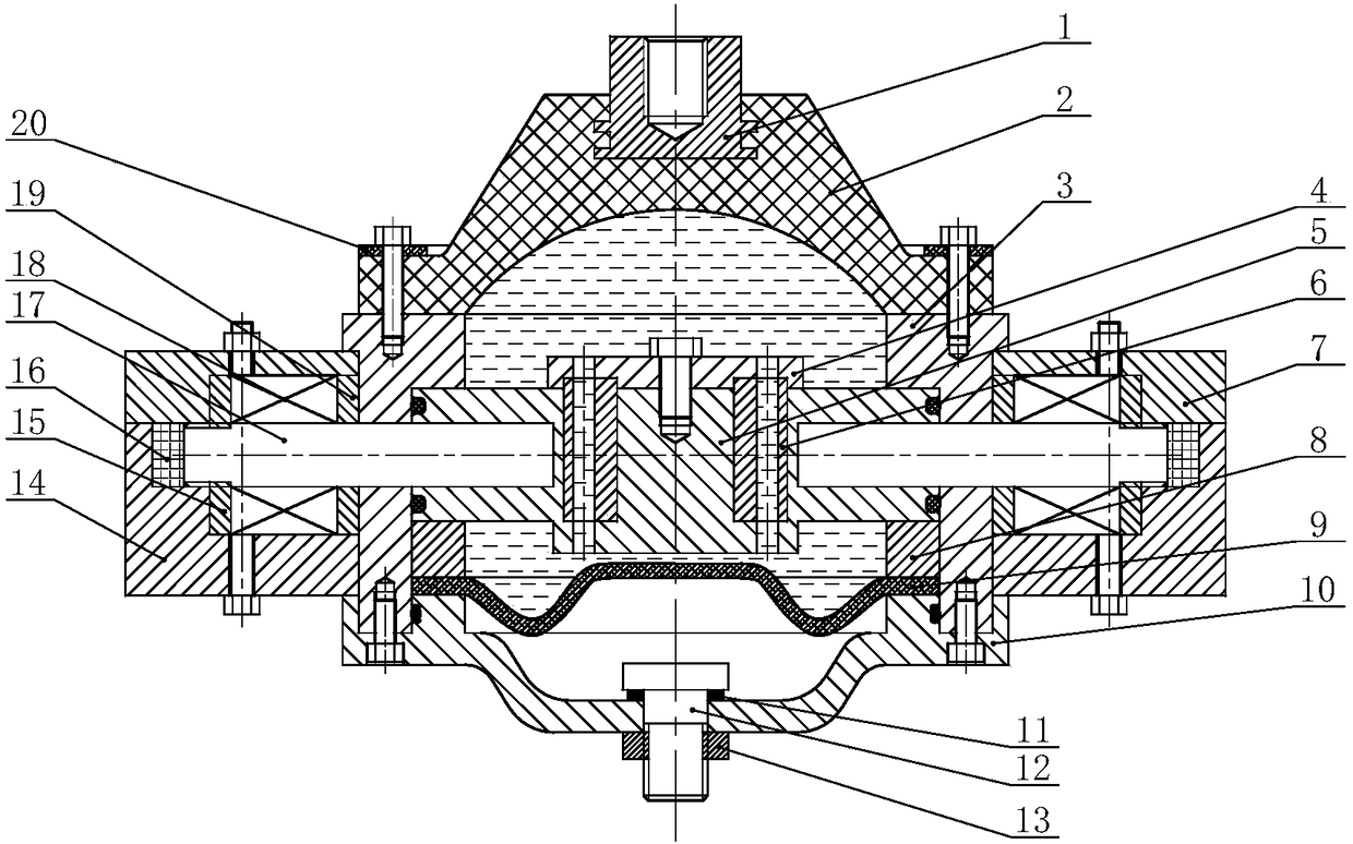 Magneto-rheological vibration absorber with multiple magnet exciting coils being in radial arrangement