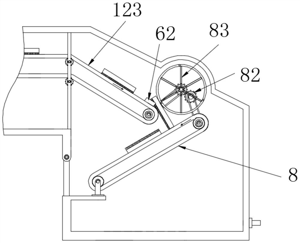 Turnover type draining device for pickling for radiator processing