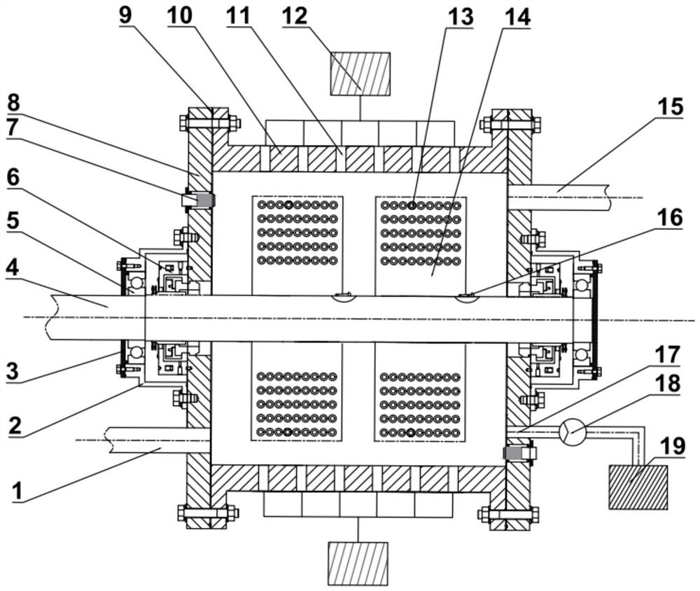 Ultraviolet and cavitation oxidation synergistic water disinfection device