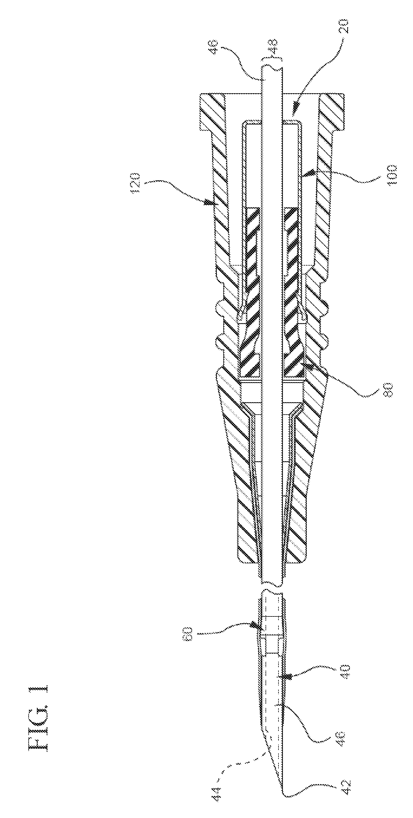 Bi-directional cannula feature capture mechanism