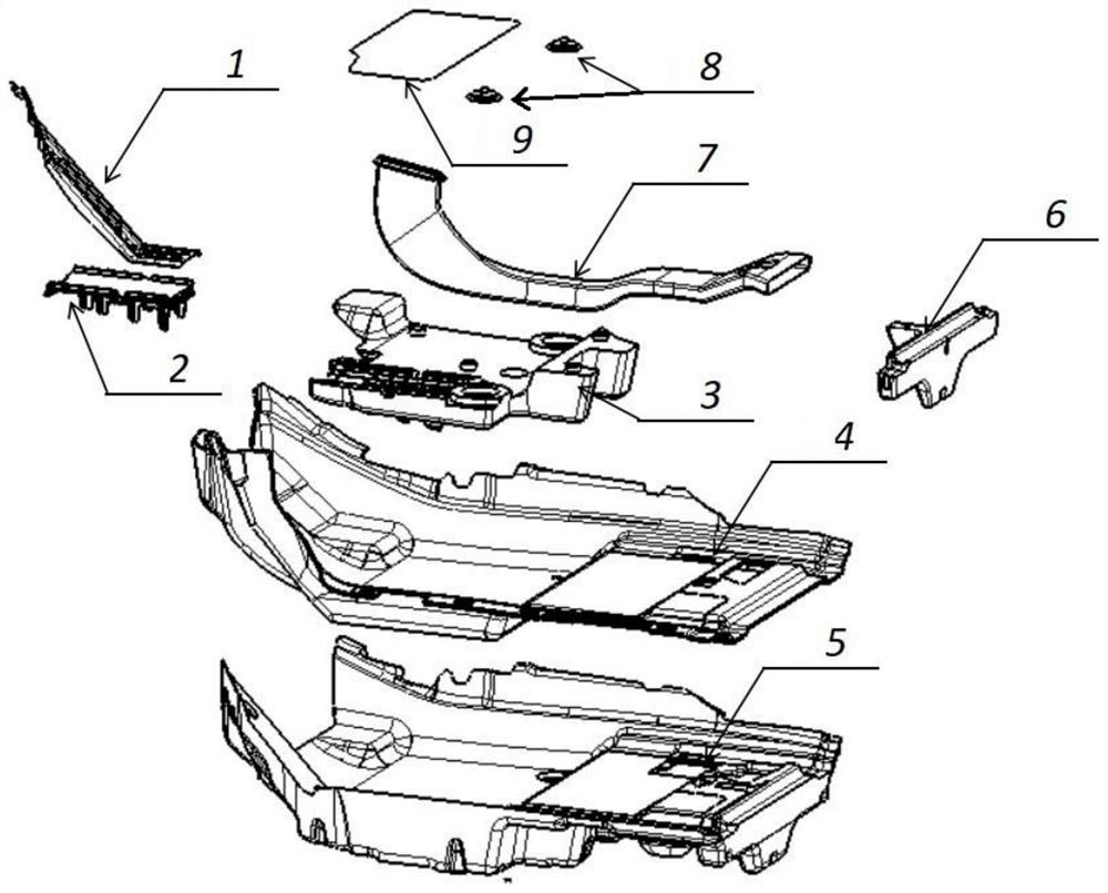 Automobile main carpet with driver protection function