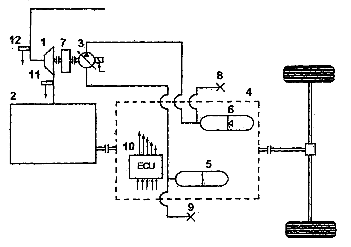 Integral multifunctional system for motor vehicle