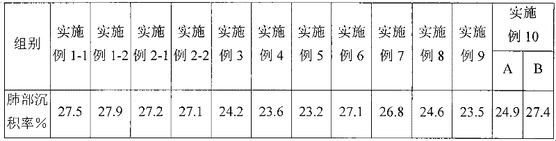 Oral lung inhalation aerosol powder