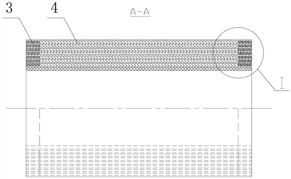 A structure and method for end insulation of a dry-type transformer