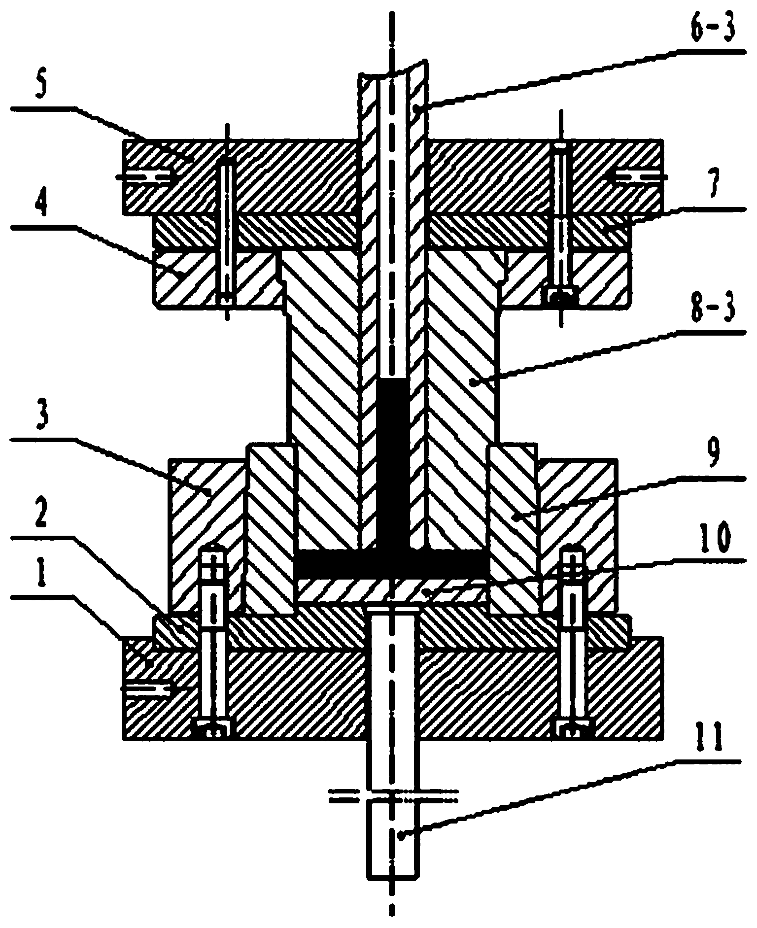 Extrusion moulding method for shaft parts with flanges, and special extrusion mould