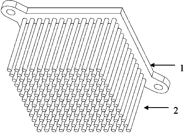 Method for preparing copper radiating fins of gradient structures by means of injection forming