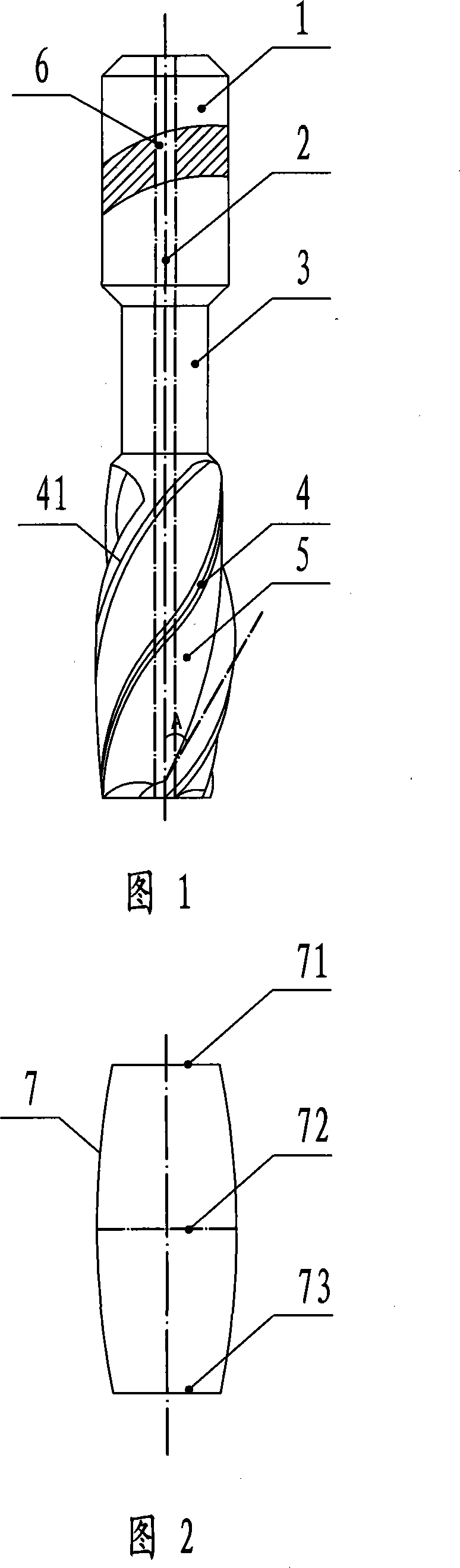 Milling tool for processing inter cavity of level bubble