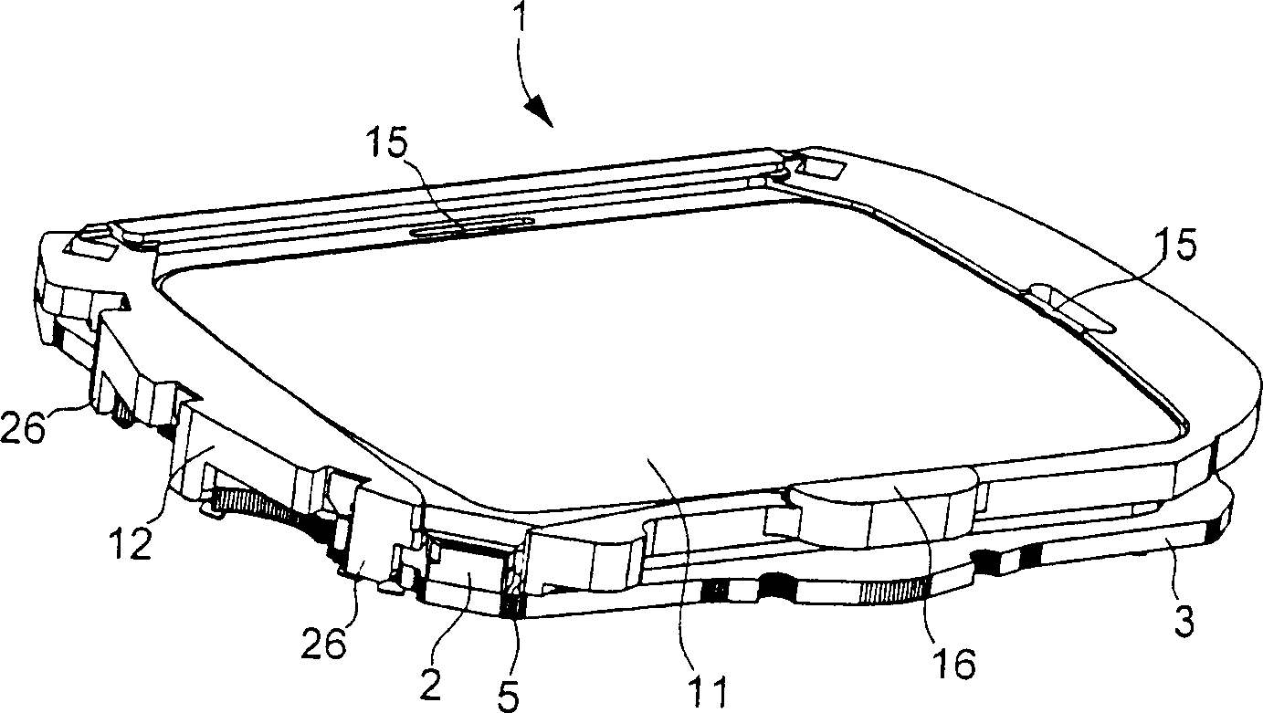 Backlighting device for an information display element of a portable object