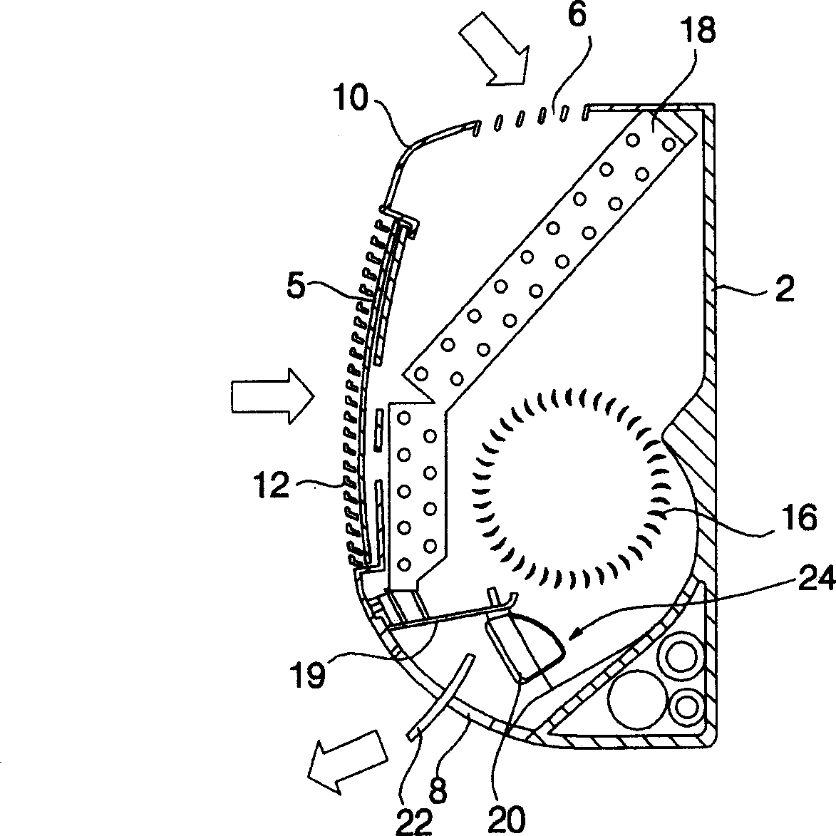 Air cleaning system for air conditioner