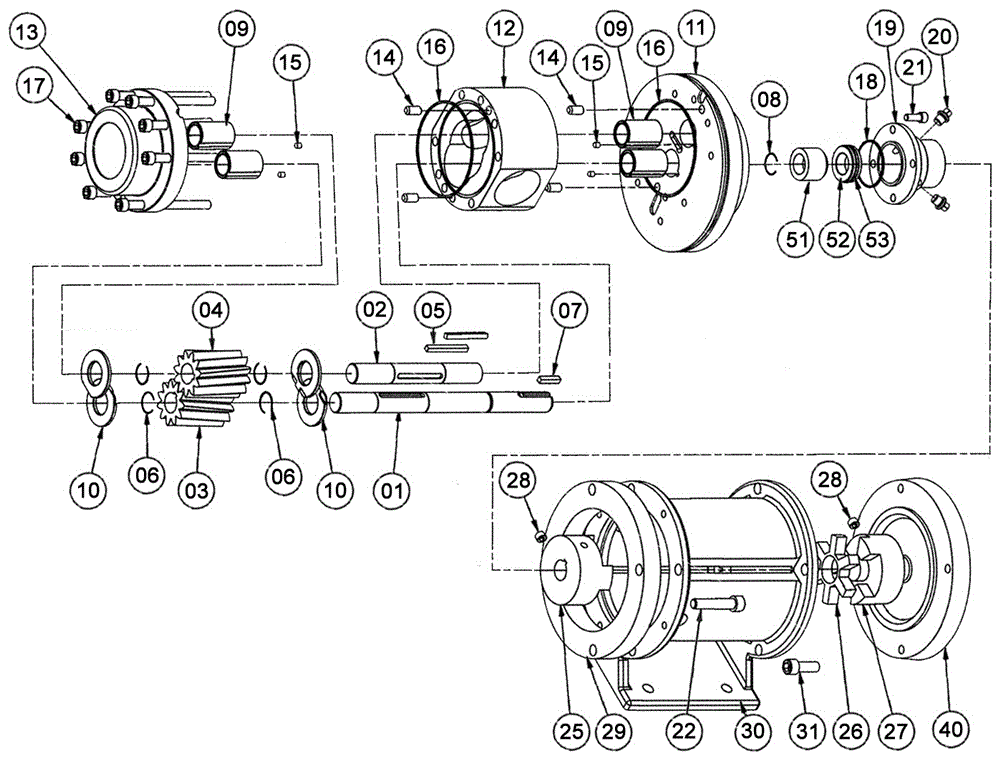 A new type of high pressure chemical gear pump