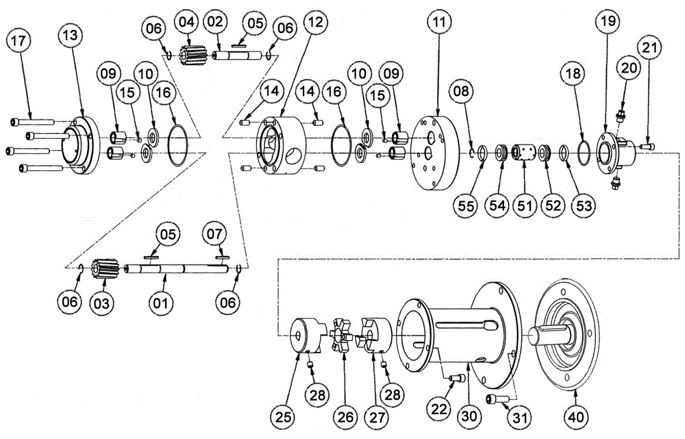 A new type of high pressure chemical gear pump