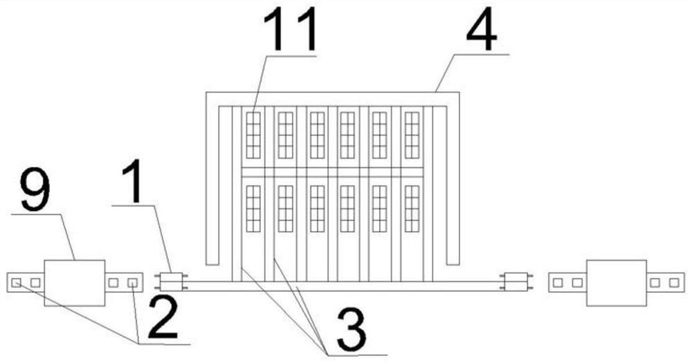 Automatic waste storage system based on unmanned forklift