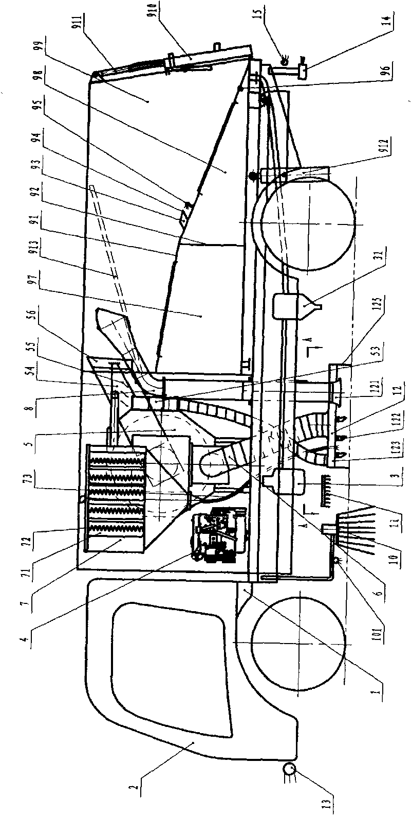 Multifunctional sanitation vehicle