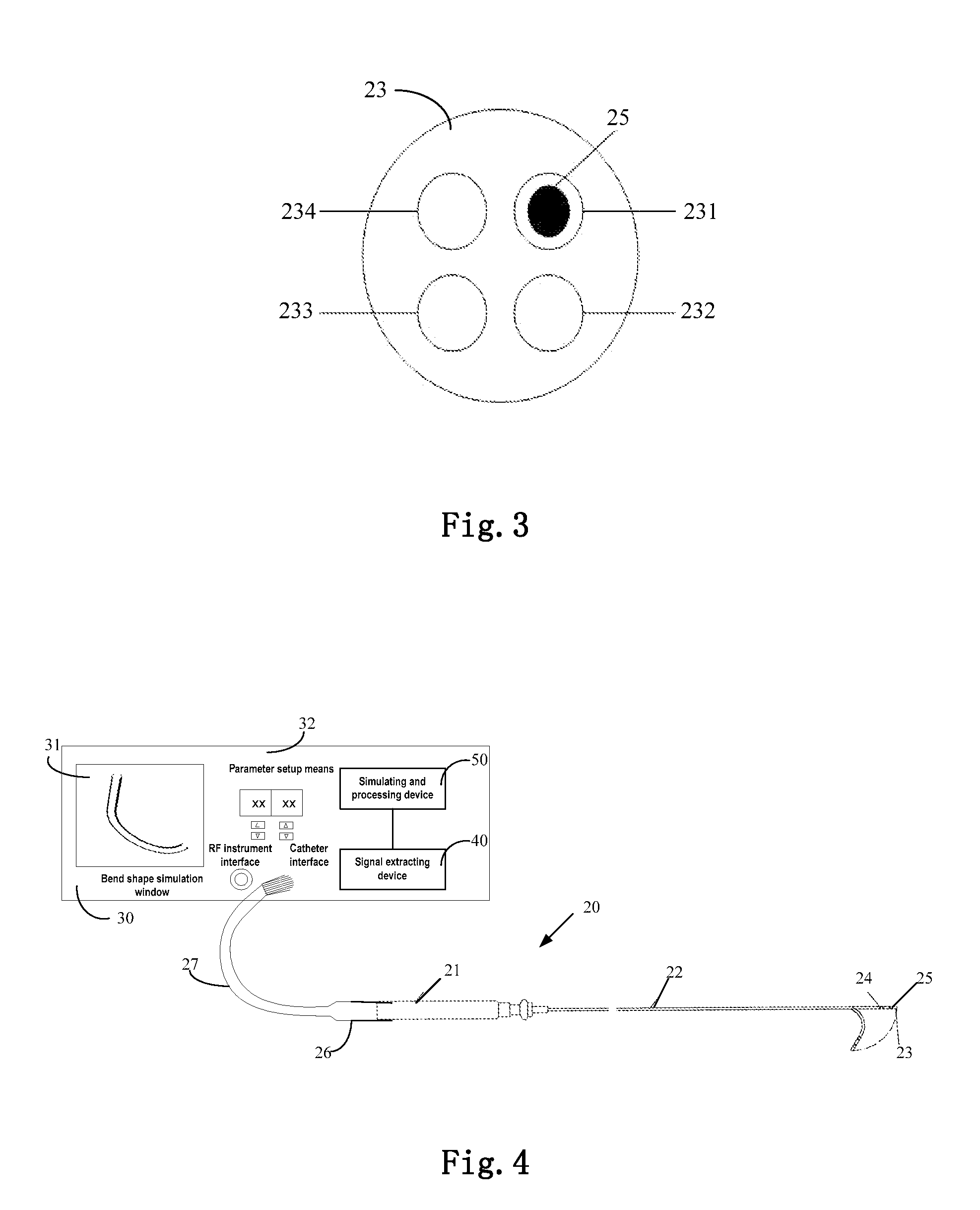 Method for simulating bend shape of catheter and magnetic induction catheter