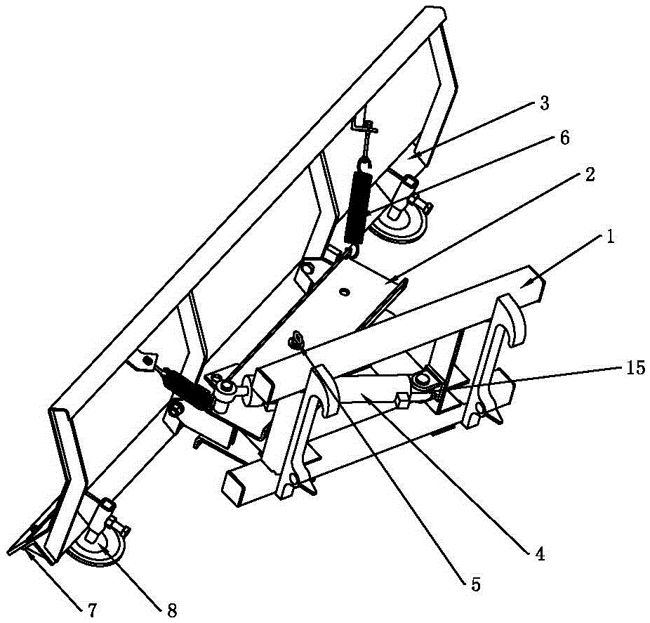 A mechanical and hydraulic dual-purpose snow plow