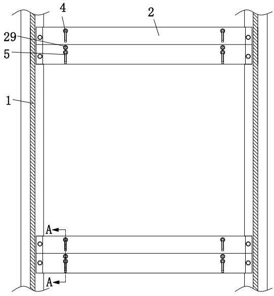 A glass curtain wall aluminum alloy wall frame