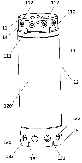 Drilling and tunneling type full-sleeve combination