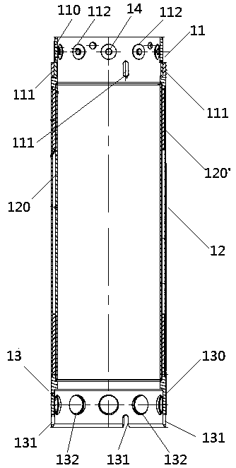 Drilling and tunneling type full-sleeve combination