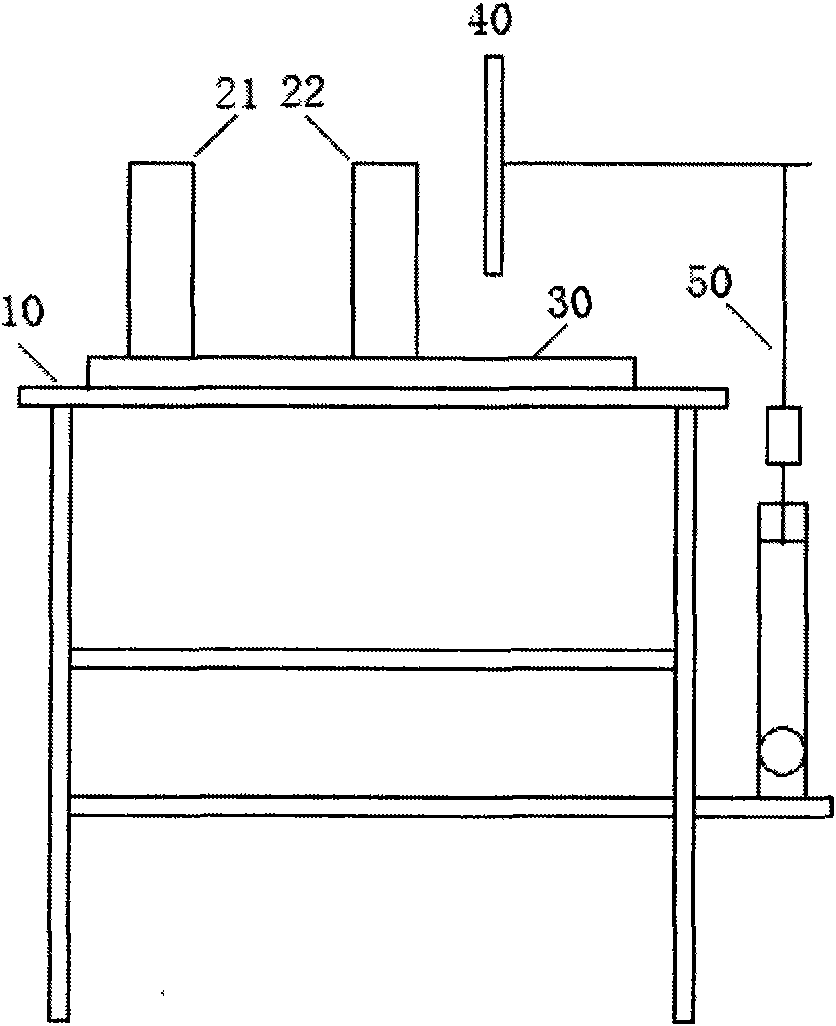 Electrodeless fluorescent lamp butt firing connection machine