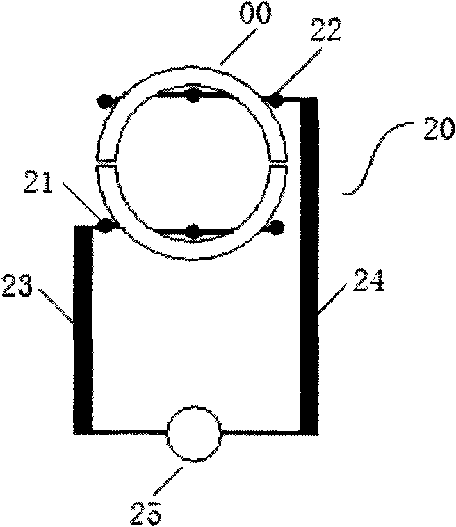 Electrodeless fluorescent lamp butt firing connection machine