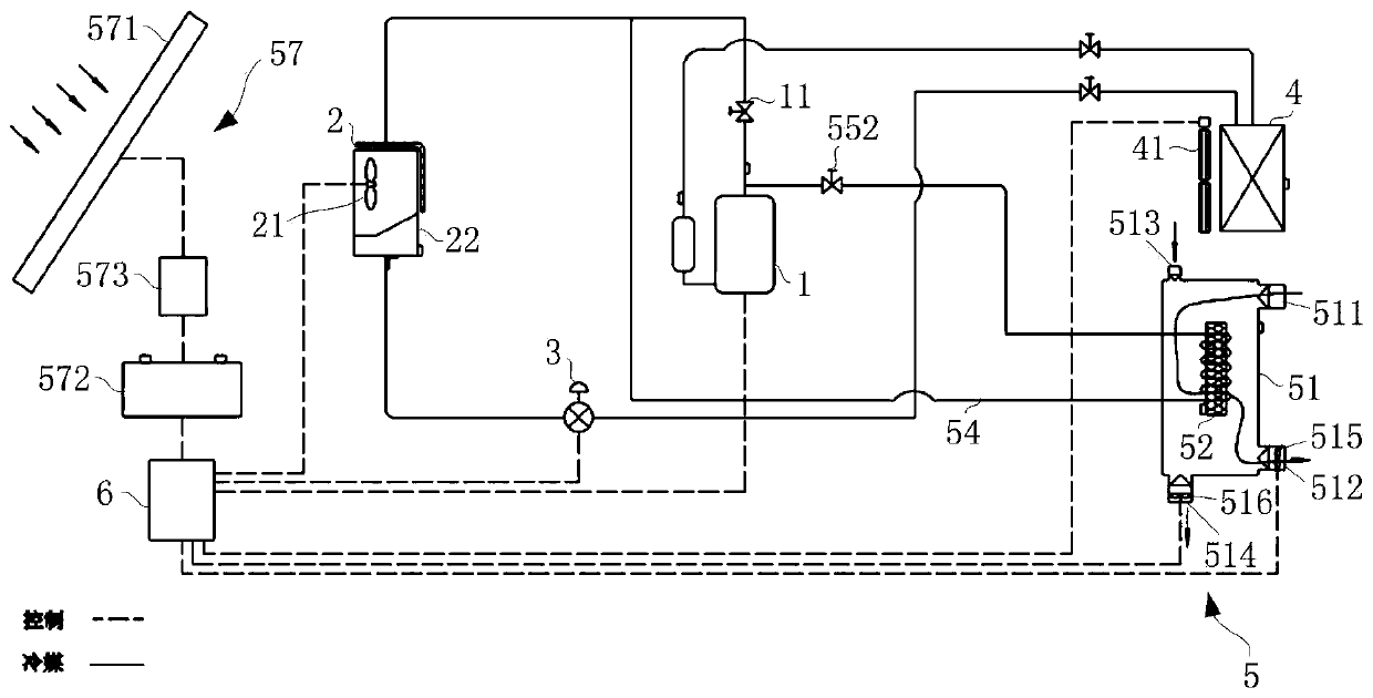 Dehumidification device utilizing photovoltaic power supply and air conditioning system