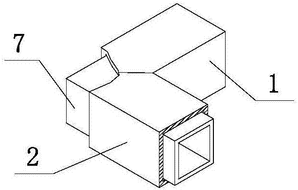 Split storage and transportation box with corner connecting bases