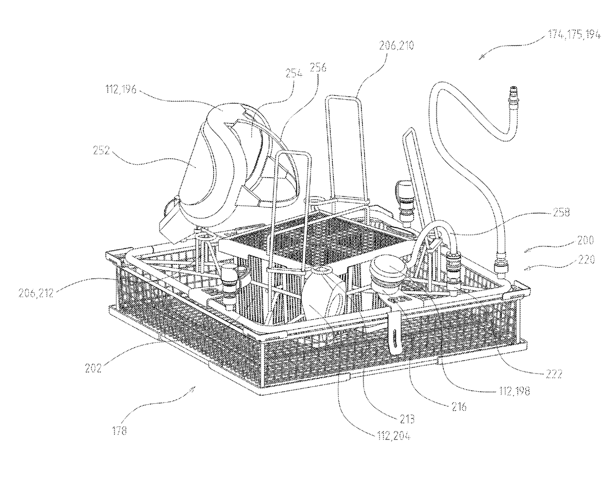 Holder product range and cleaning apparatus for cleaning breathing apparatuses