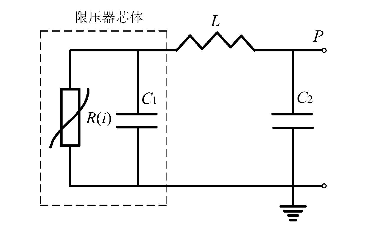 Device and method for super-fast transient overvoltage simulation of metal oxide voltage limiter