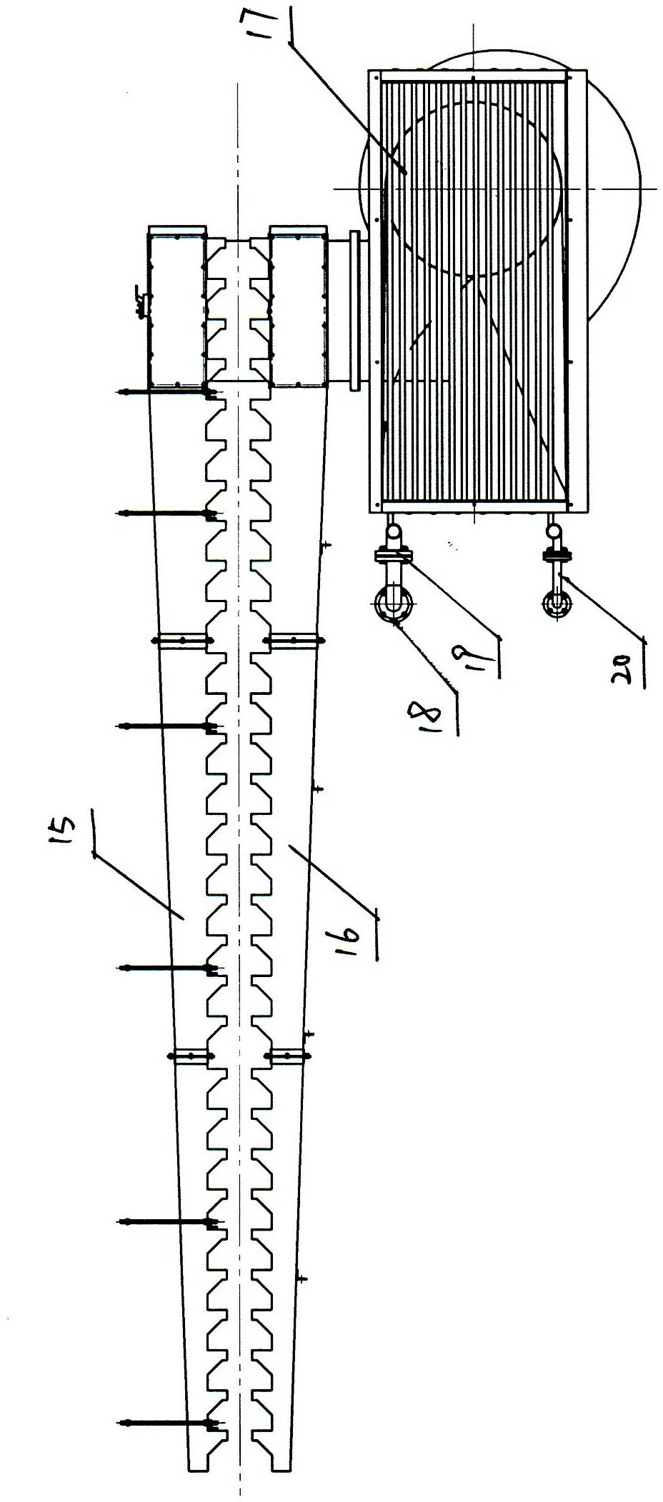 Continuous production equipment for polyurethane insulation board cement-based coils