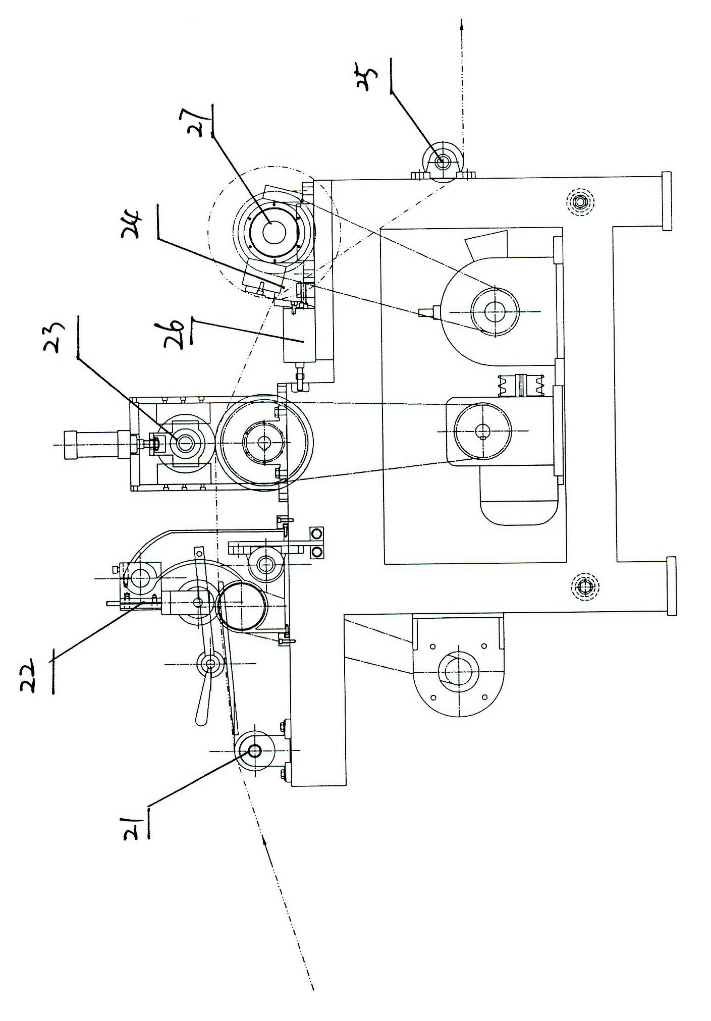 Continuous production equipment for polyurethane insulation board cement-based coils