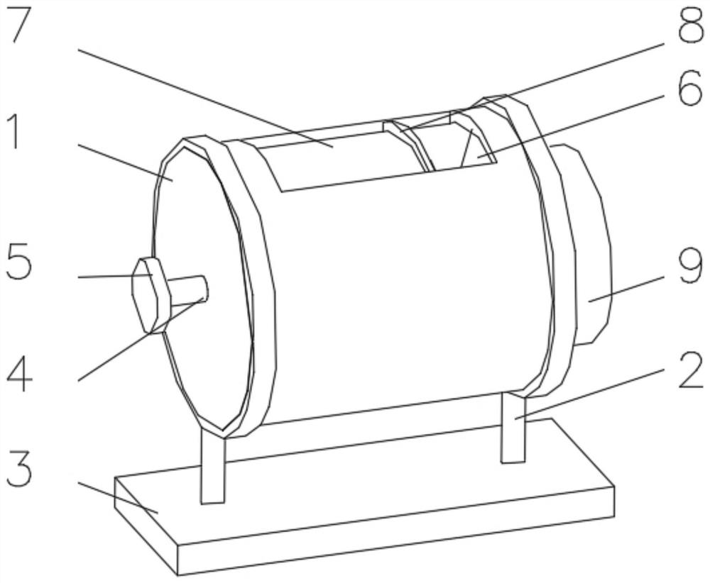 Cement grinding and screening device