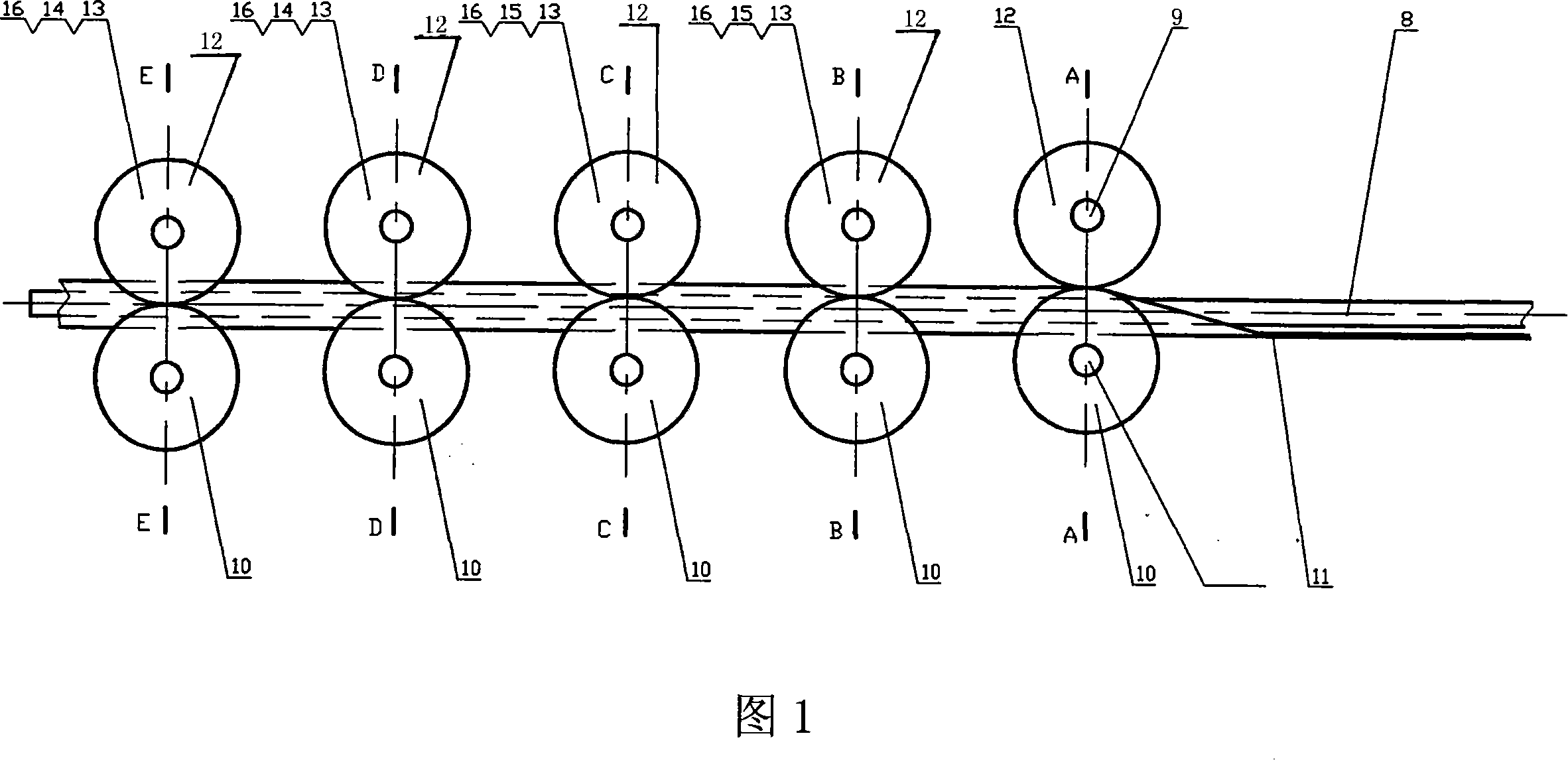 Coiled pipe forming roller assembly