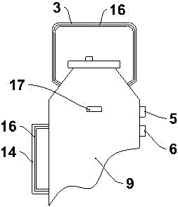 Electrical heating anti-falling thermos flask