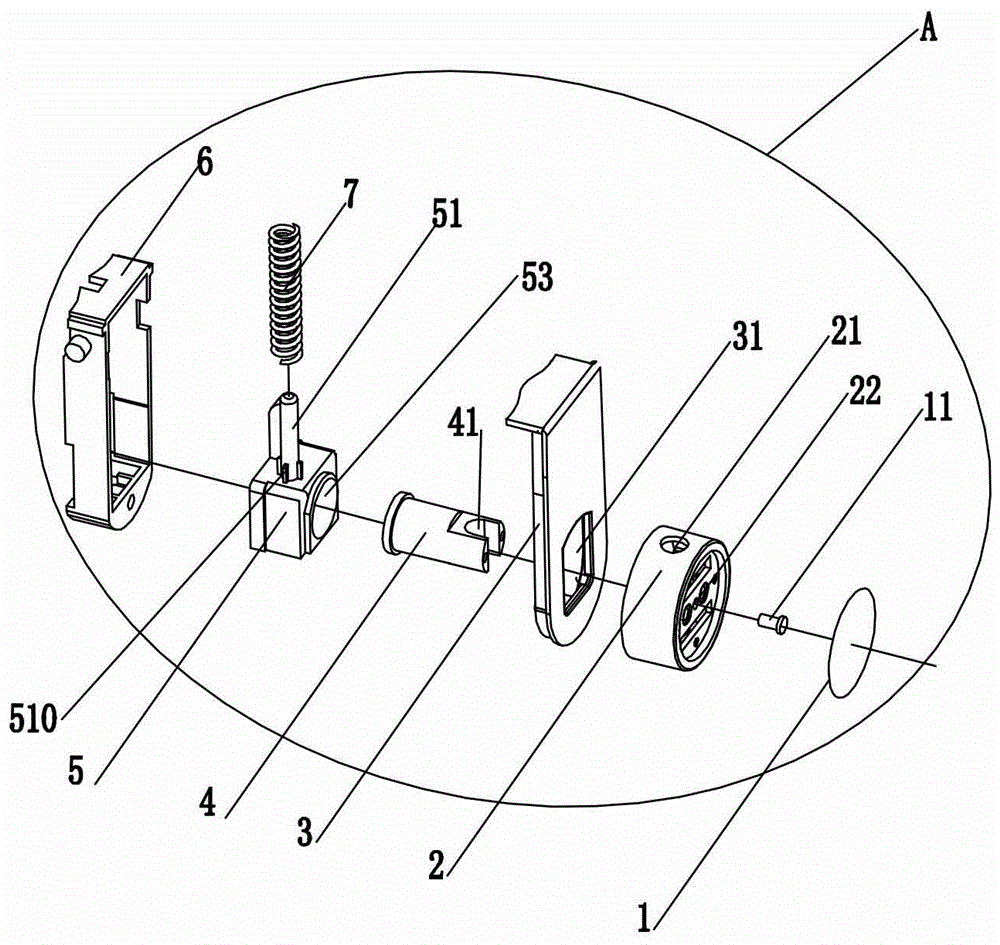 A noodle machine with a safety switch