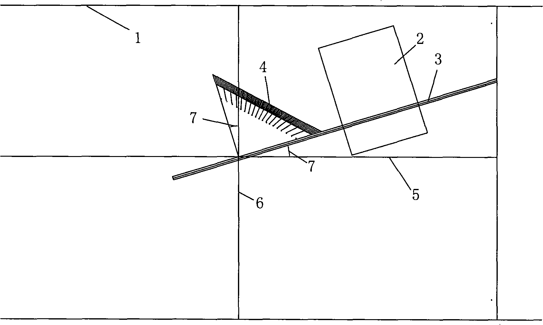 Down-hole drilling direction ruler and fast orienting method for hole drilling