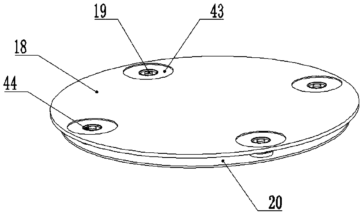 Unmanned aerial vehicle hovering mechanism and hovering adsorption method