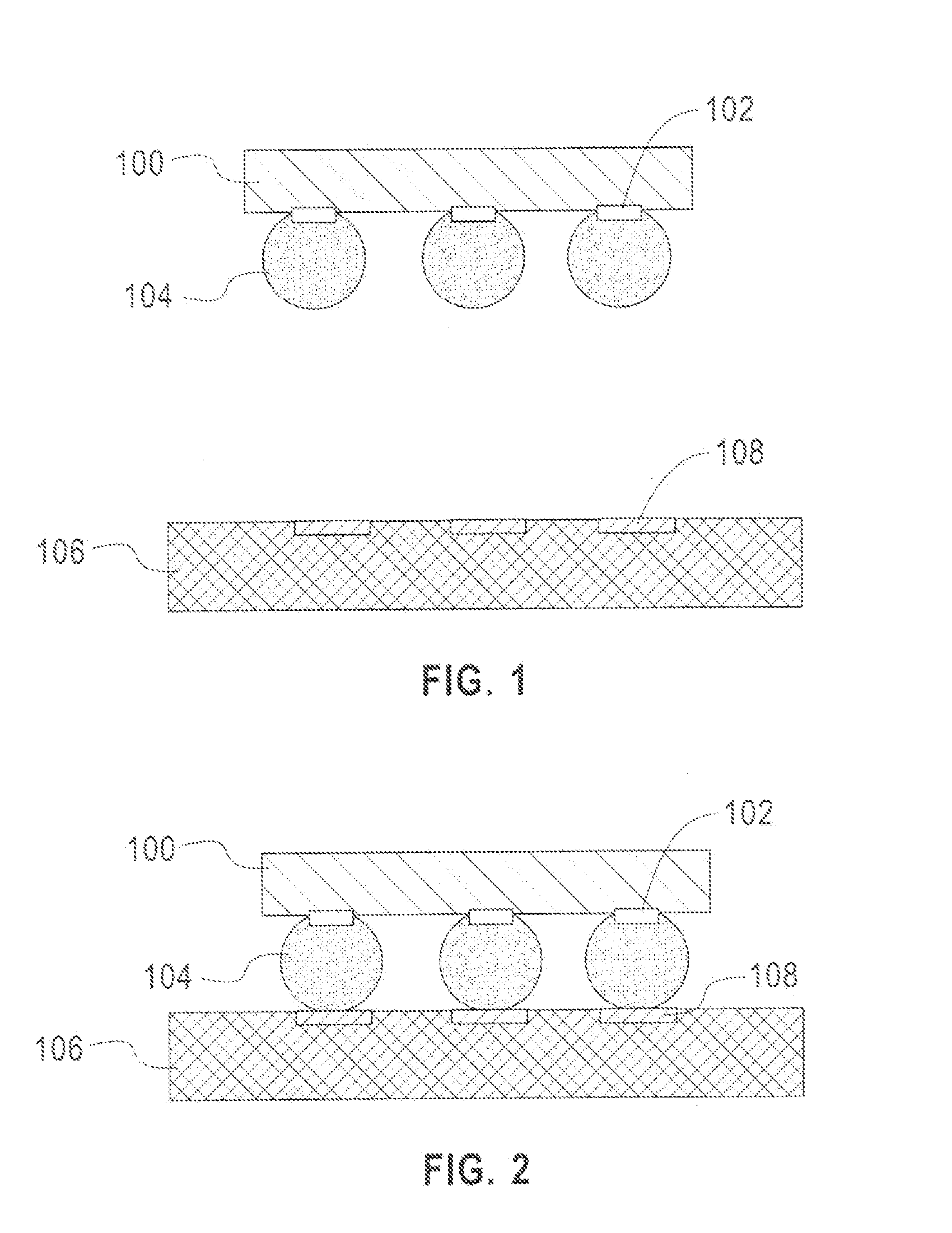 Method of joining a chip on a substrate