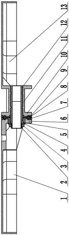 A torsion connection structure of the center shaft of a balance exercise bike