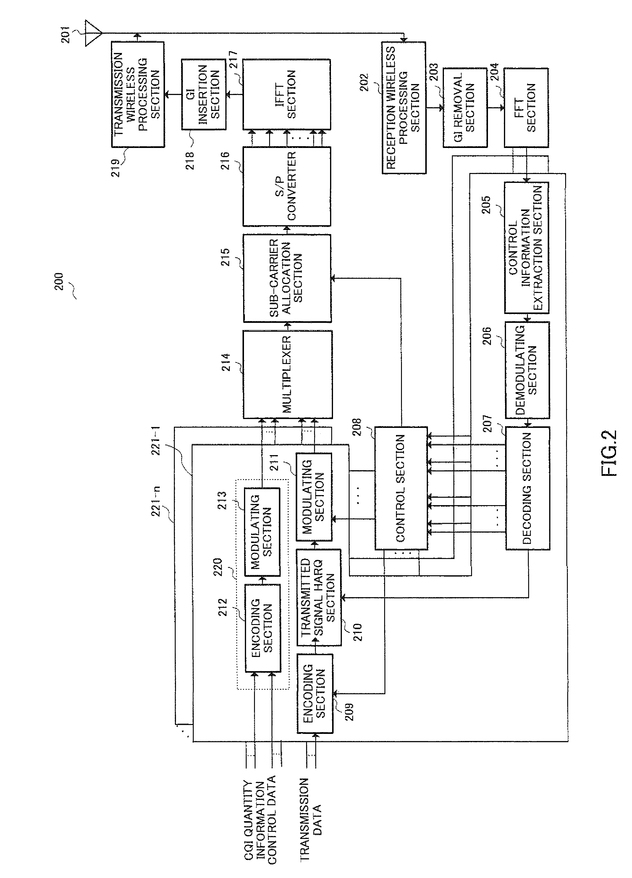 Wireless communication apparatus and method for selecting quality-reporting sub-carrier bands based on sub-carrier band quantity information from base station