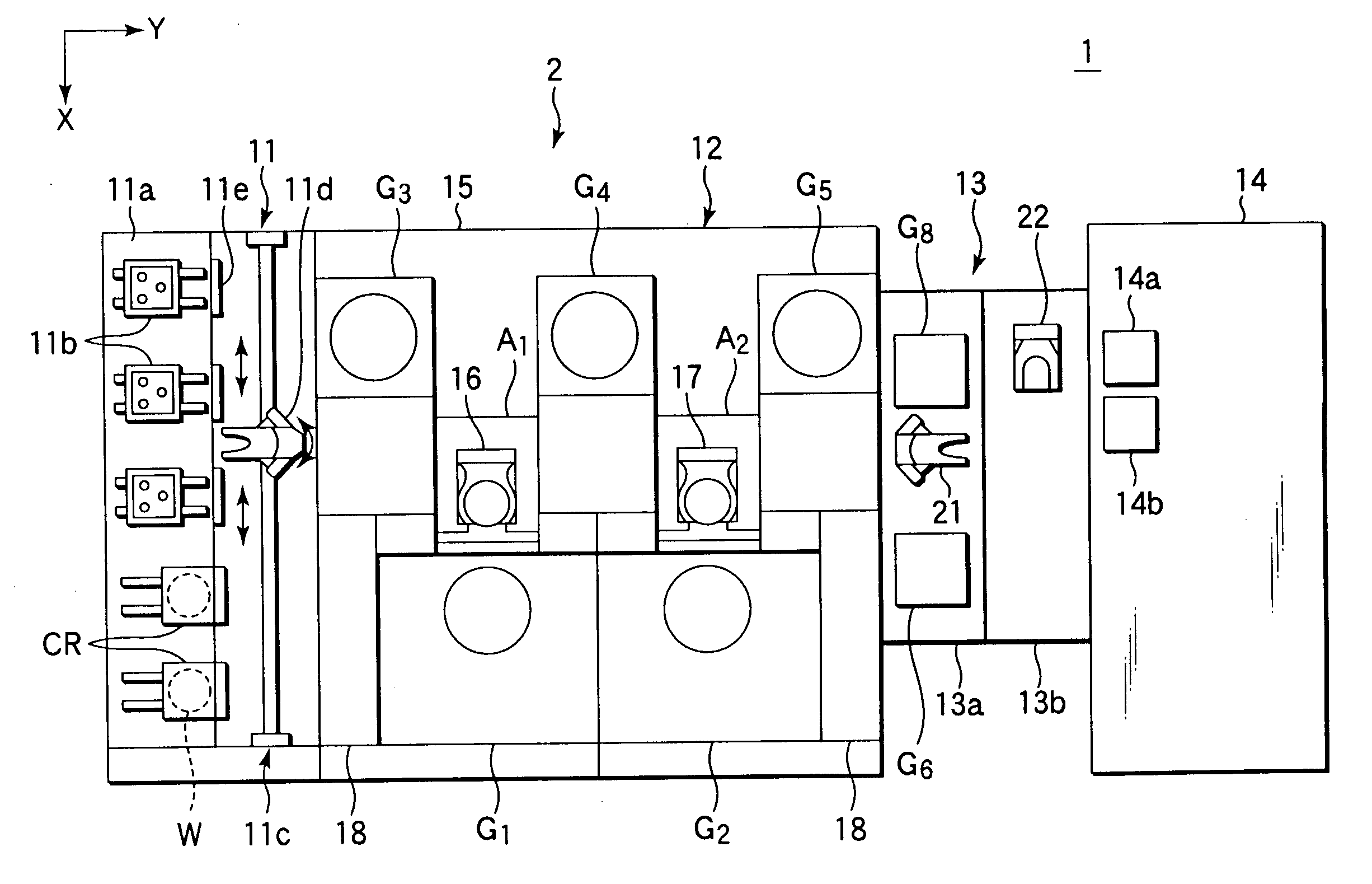 Coating film processing method and apparatus