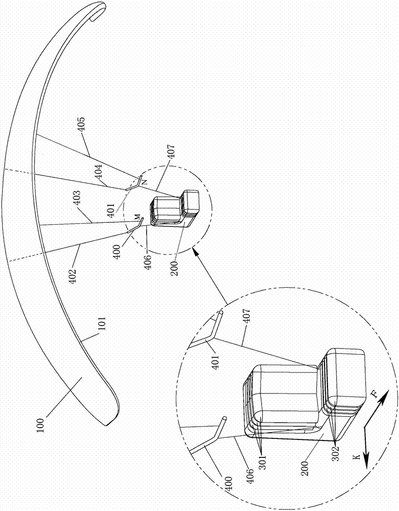 Controlled kite and flying method thereof