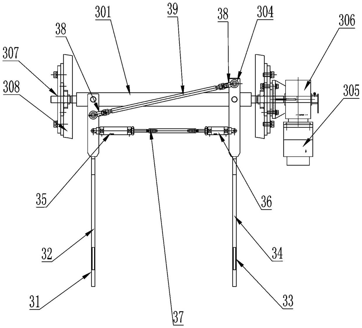 Mouth expanding and bag opening device for woven bags